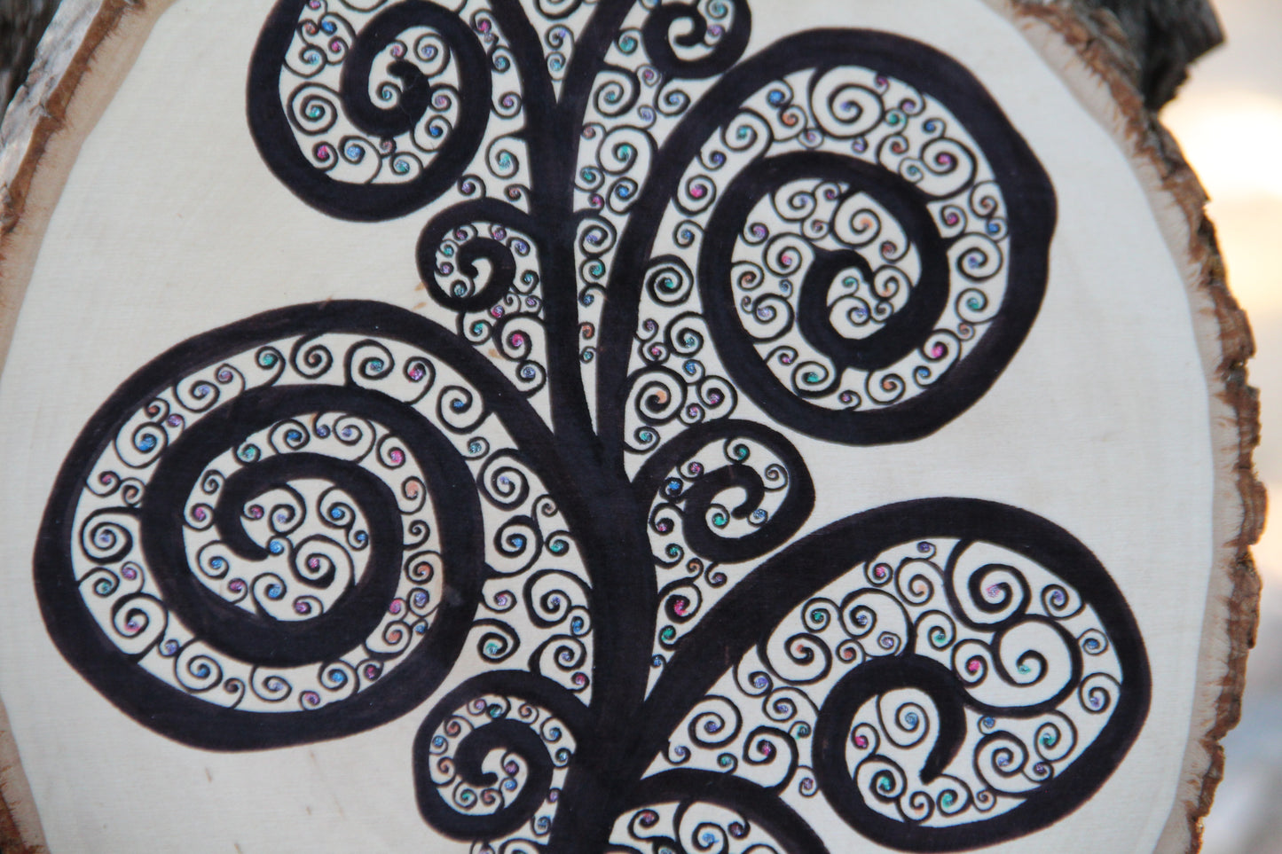 Swirly Tree - Enchanted Tree Art Wall Hanging
