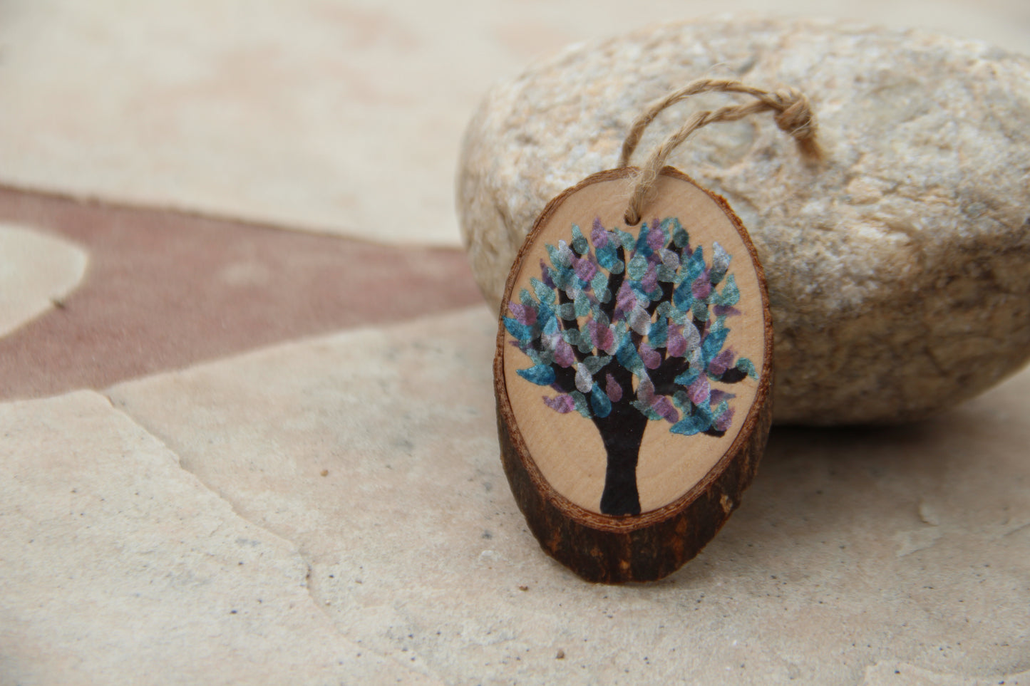Mini Enchanted Tree Wall Hanging - Blue Purple - Collector Series