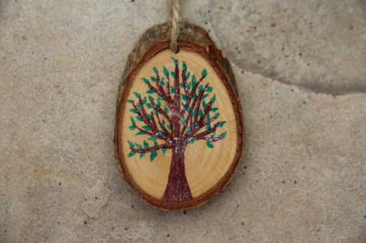 Mini Enchanted Tree Wall Hanging - Sparkly Brown Tree Trunk - Collector Series