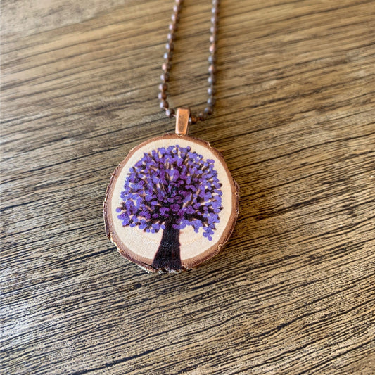 Enchanted Tree Pendant Purple